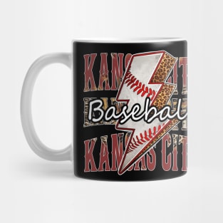 Graphic Baseball Kansas City Proud Name Team Vintage Mug